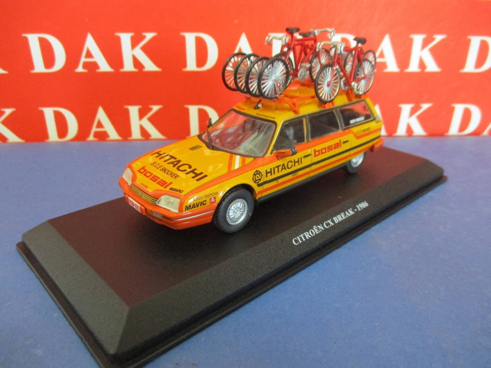 Die cast 1/43 Modellino Auto Citroen CX Break Hitachi Eddy Merckx 1986 - Immagine 2 di 4