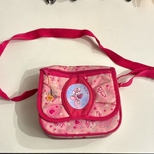 Diddlina Umh&auml;ngetasche pink mit Klappe, Diddl Motiv & Herz-Anh&auml;nger