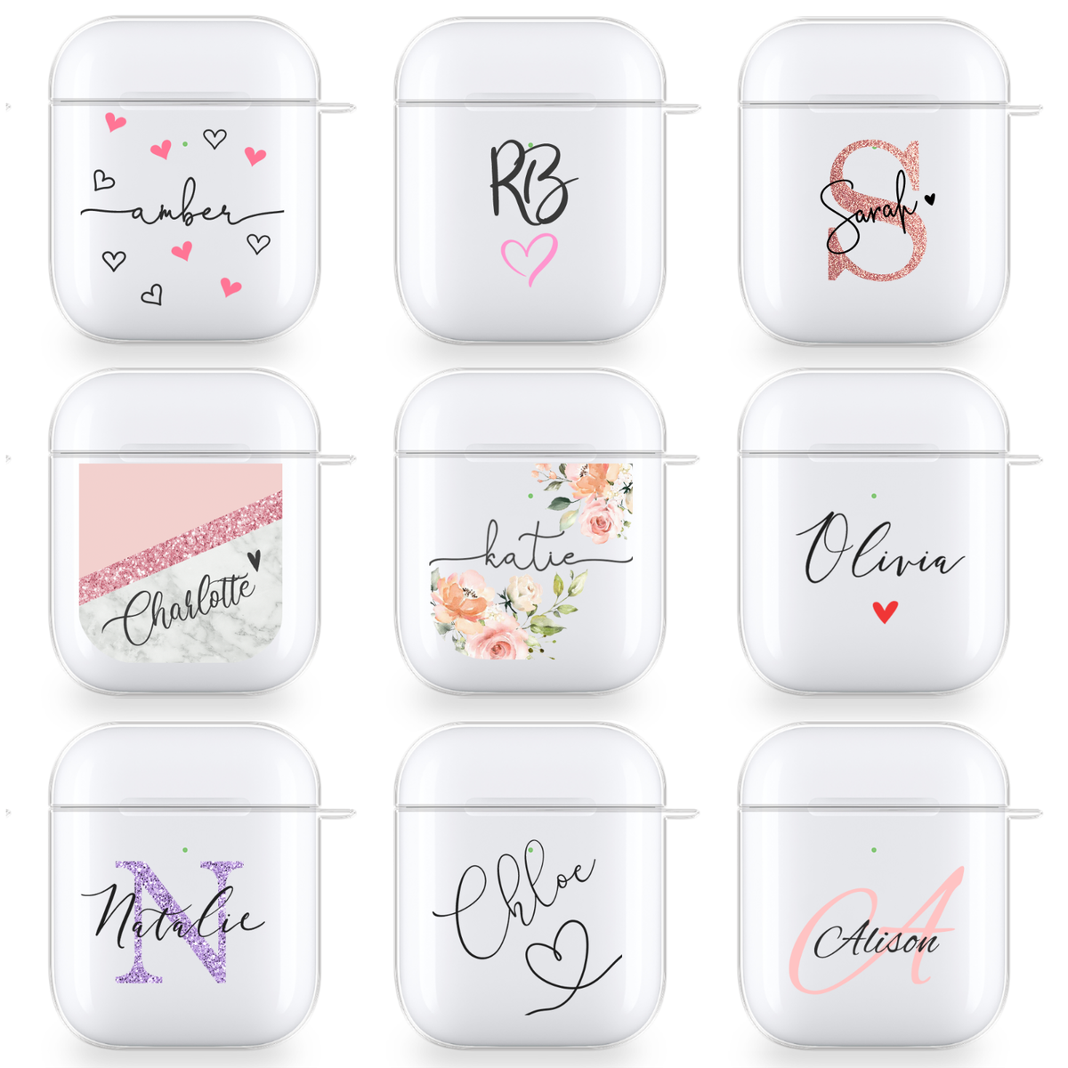Personalised Airpods Pro Case Custom Name Clear Silicone Cover For
