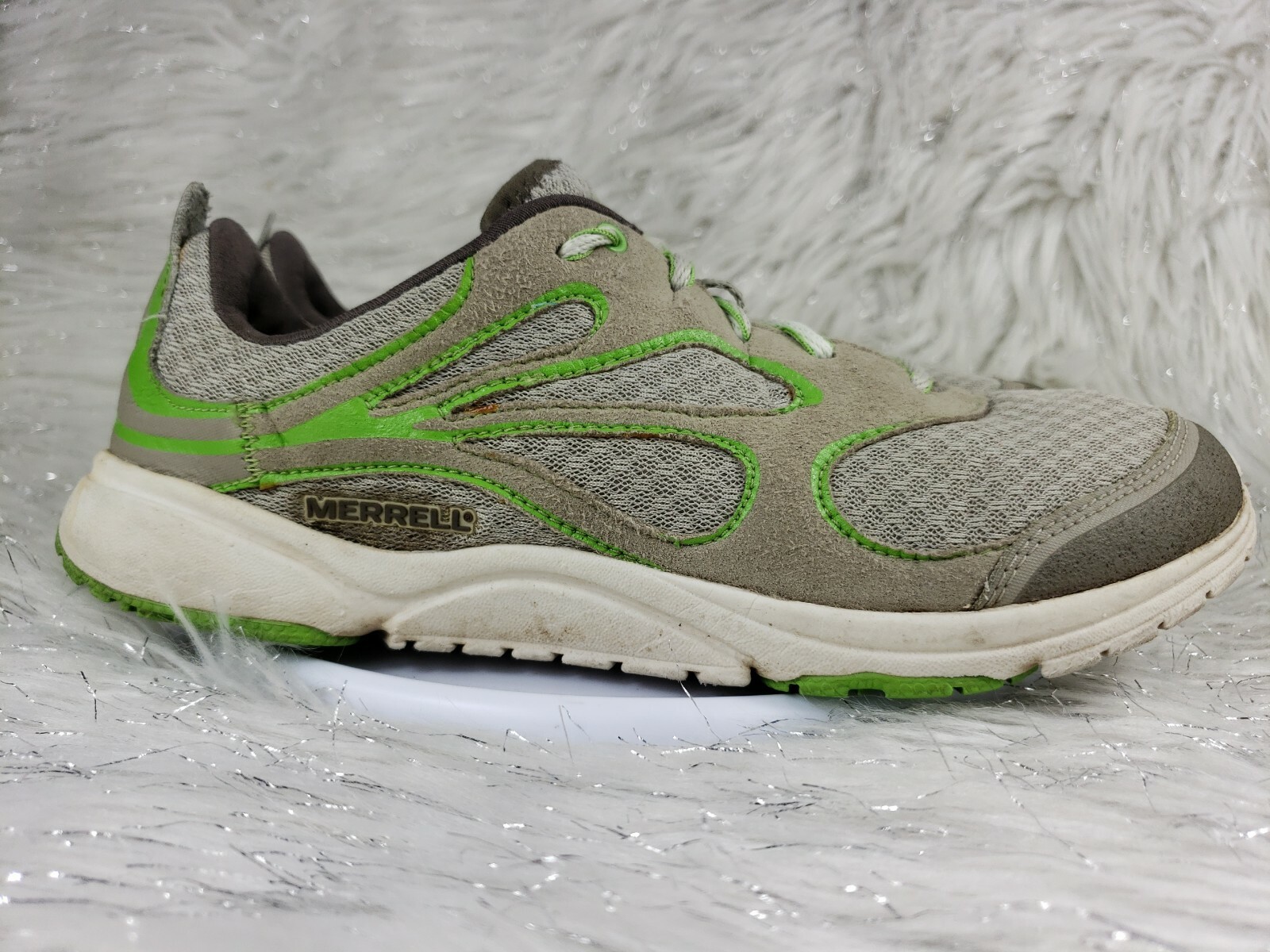Merrell scarpa da donna accesso nudo arco taglia 8 grigio verde scarpe da trail running J89764