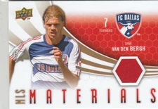  2010 Upper Deck WPS Materials DAVE VAN DEN BERGH Game Used Jersey  FC DALLAS