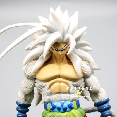 25cm Dragon Ball Z Son Goku Super Saiyan SSJ5 White Hair Ver