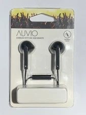 AUVIO Wired In-Ear Earbuds, Black