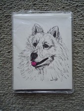 Samoyed Dog 36 cartes vierges avec enveloppes style lin neuf