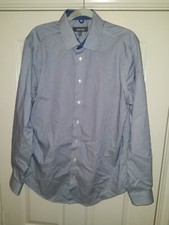 Kenneth Cole Reaction Striped Long Sleeve Button Up Shirt Men's Large