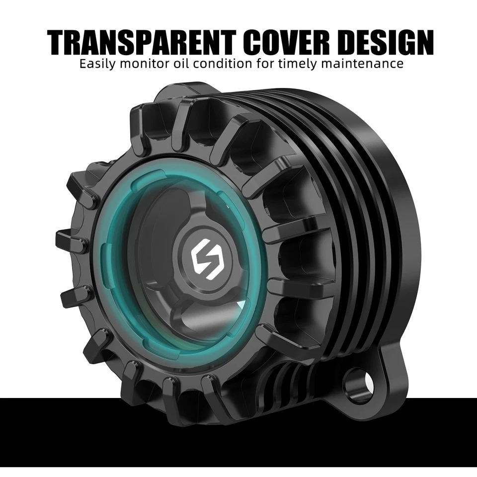 Tapón de tapa de filtro de aceite de motor transparente para Husqvarna 701 Enduro/Supermoto 16-24 Foto 4 de 4