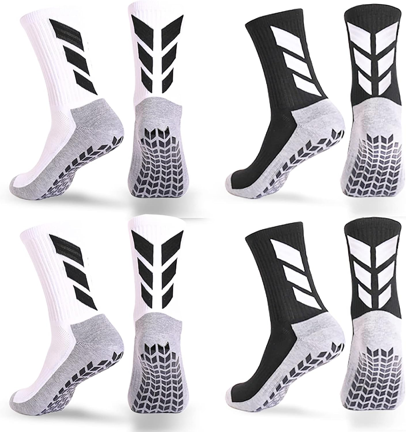 Mens Grip Socks Soccer Non Slip Socks for Men anti Slip Hospital Socks Grippers