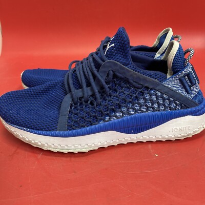 シューズ PUMA NETFIT Puma Ignite Netfit Running Walking Shoes Blue Athletic Sneakers