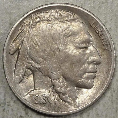 1916-S Buffalo Nickel, Choice Almost Uncirculated   0206-12