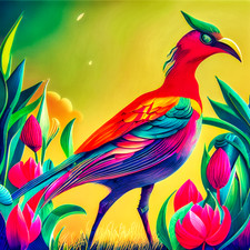Printable, Digital Download, *.PNG File - Paper Birds Fine Art Collection: #41