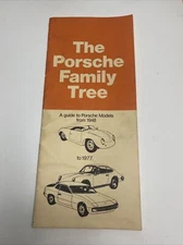PORSCHE BROCHURE PORSCHE FAMILY TREE 1948-1977 4 X 9 SOFTBOUND