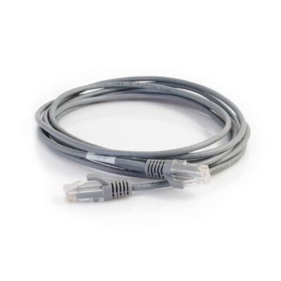 C2G Ungeschirmtes Snagless Slim Cat6 Ethernet-Netzwerk-Patchkabel - Grau - 5ft 