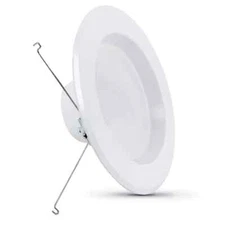 Feit Electric 5/6 in Soft White (2700K) LED Retrofit White Recessed Downlight