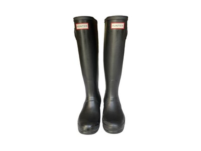 Hunter Original Tall Rain Boots for Women, Size US 6 - Black