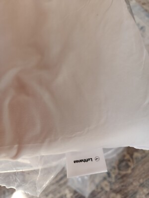 LUFTHANSA German AIRLINE Pillow NEW Standard Cotton Airlines 