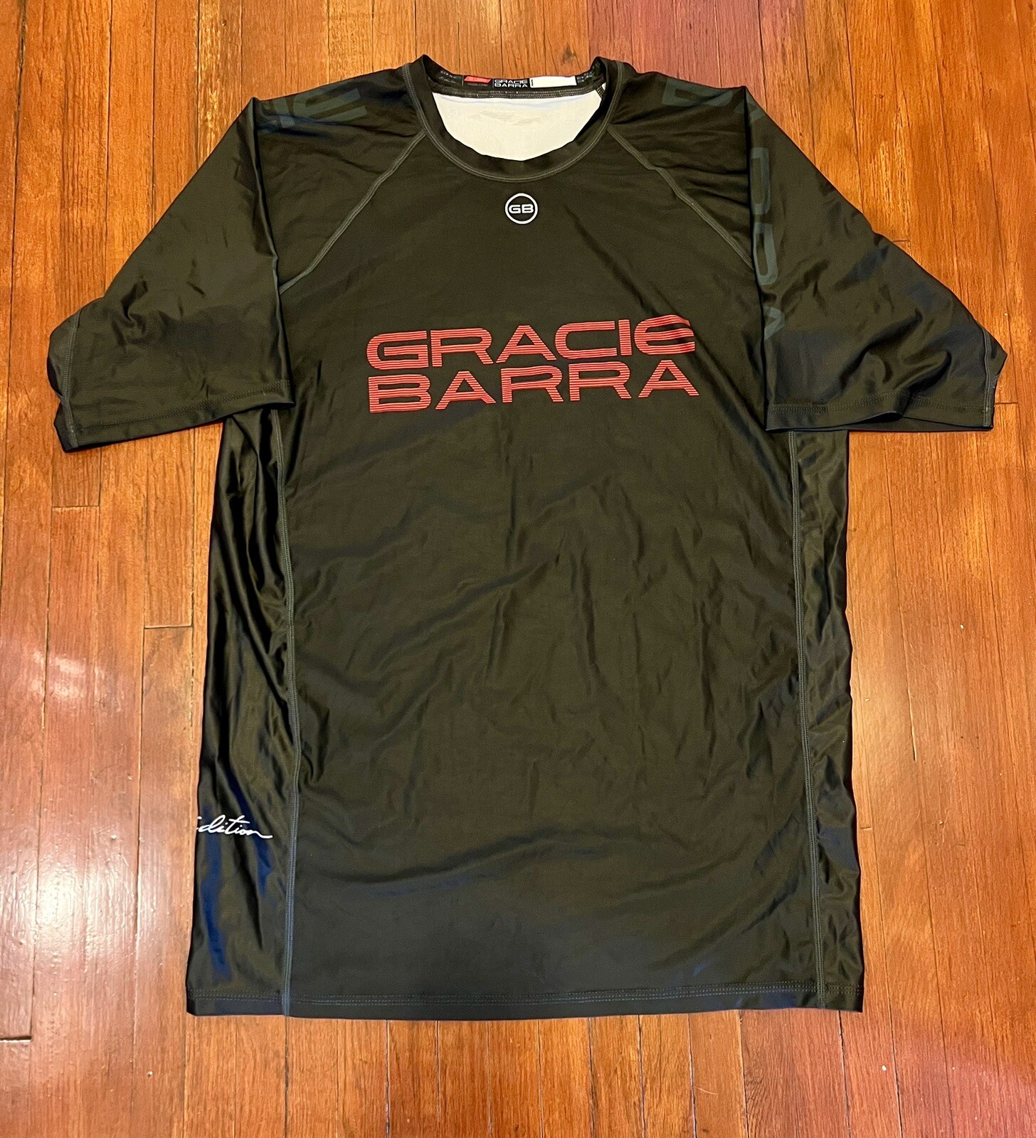 Gracie Barra Rash Guard Equipe Compression BJJ Jiu Jitsu Rashguard Mens