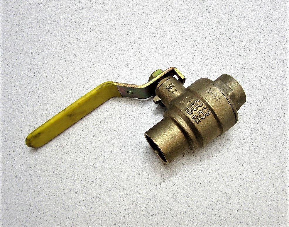 Watts LF-FBVS-3C Brass Ball Valve 3/4" Sweat Fit WOG New