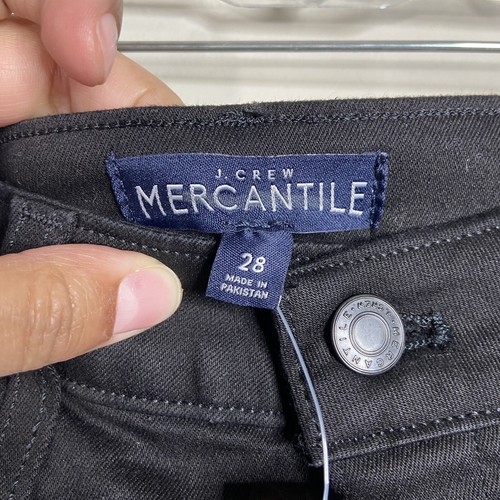 Nuevo con etiquetas pantalones vaqueros ajustados negros curvos mercantiles J Crew 28 - Imagen 3 de 8