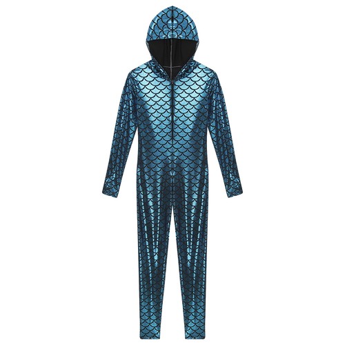 Womens Jumpsuit One Piece Swimsuits Halloween Costume Leotard Catsuits Mermaid - Picture 23 of 43