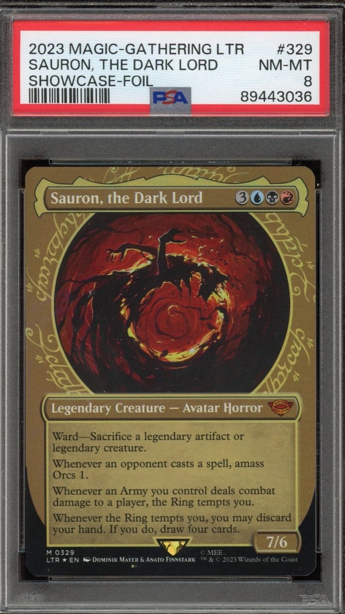 2023 MTG Sauron, The Dark Lord Showcase Foil PSA8 | eBay