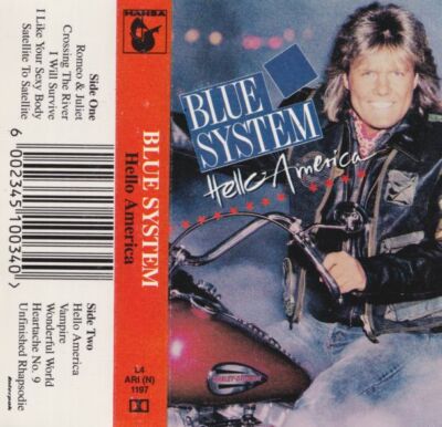 BLUE SYSTEM (Modern Talking) - Hello America - Rare South African Cassette Tape
