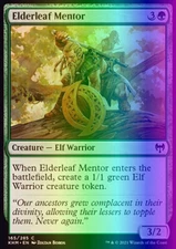 MTG Magic the Gathering Elderleaf Mentor (165/551) Kaldheim LP FOIL