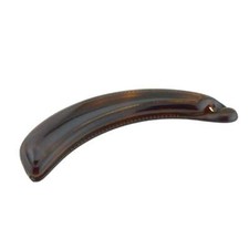 Parcelona French Plain Curve Shell 4 1/4 Cellulose Banana Hair Clip for Women