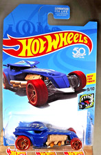 2018 Hot Wheels Treasure Hunt Street Beasts 9/10 RATICAL RACER Blue w/Brown Whls