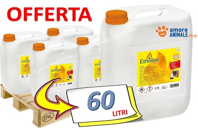 Bioetanolo ETHALINE  10 / 60 Lt - Combustibile Liquido per Stufe e  BioCaminetti | eBay