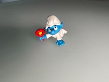 Smurfs - 2.0179 White Baby Smurf with Rattle - 1984