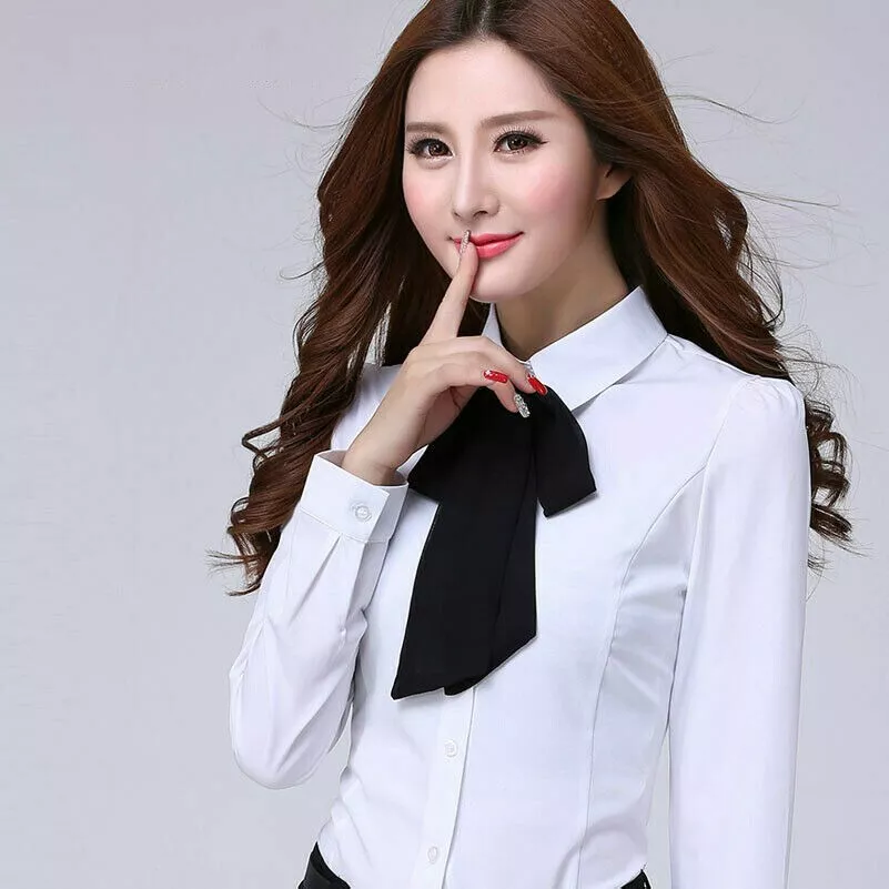 Womens dress hotsell shirt with tie