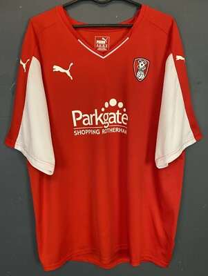 MEN FC ROTHERHAM UNITED 2015/2016 HOME SOCCER FOOTBALL SHIRT JERSEY SIZE 2XL XXL
