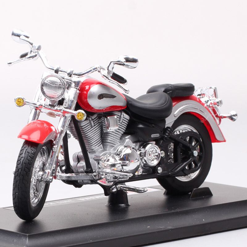 1/18 Maisto 2001 Yamaha Road Star Motorcycle Diecast Toy Cruiser Bike Model