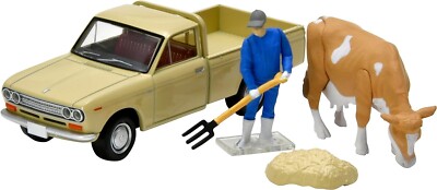Tomica Vintage Datsun 1300 Truck Rancher Figures Metal Diecast Car