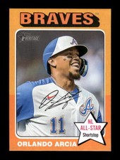 2024 Topps Heritage Mini #106 Orange Border /5 Orlando Arcia