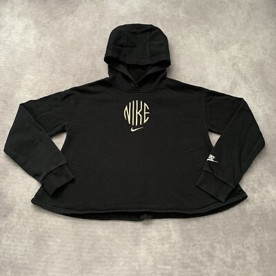 women's nike cropped yoga hoodie