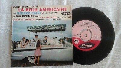 LA BELLE AMERICAN - GÉRARD CALVI - ORIGINAL MUSIK - EP - 45T - VOGUE 7887