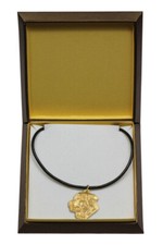 Tosa Inu, Tosa Dog - Dog Collar In Gift Box, Gold-Plated Pendant For Dog