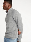Men's Old Navy Mock Neck 1/4-Zip Soft Knit Sweater in Heather Grey Size S - NEW — photo 2