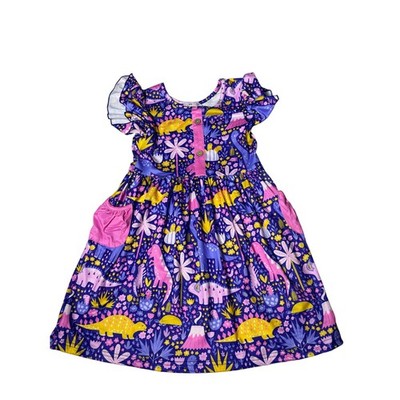 Pete & Lucy Girls Dinosaur Boutique Dress NWT SZ 6