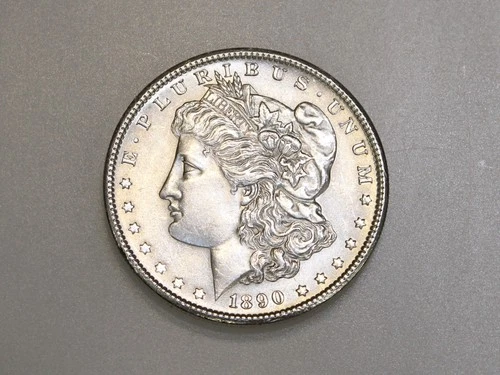 1890-S $1 MORGAN SILVER ONE DOLLAR CH/GEM BU