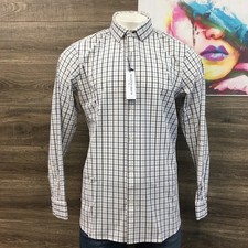 NEW MIZZEN MAIN Leeward Collection Mens XL Trim Fit Performance Dress Shirt