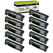 10 Pack 78A CE278A Toner for HP LaserJet Pro M1536DNF MFP P1560 P1566 P1606DN