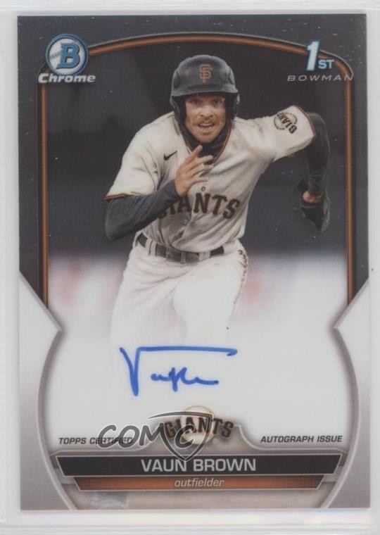 2023 Bowman Chrome Prospect Auto Vaun Brown #CPA-VB Auto 0b0