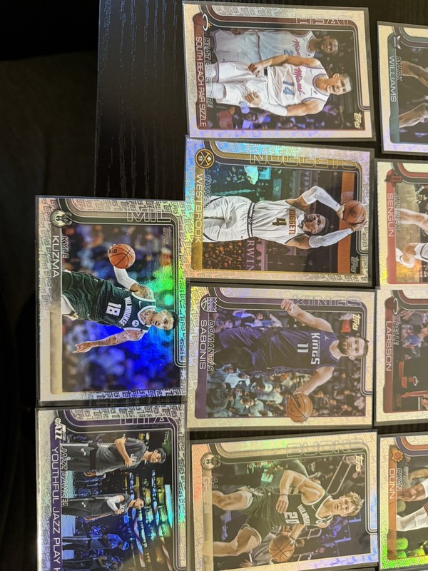 2025 Topps NBA Parallel Lot. 17 Cards. Topps Logofractor. 