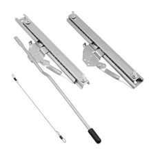 Universal Adjustable Seat Slider, Dual Locking Rails Brackets Kit Compatible 