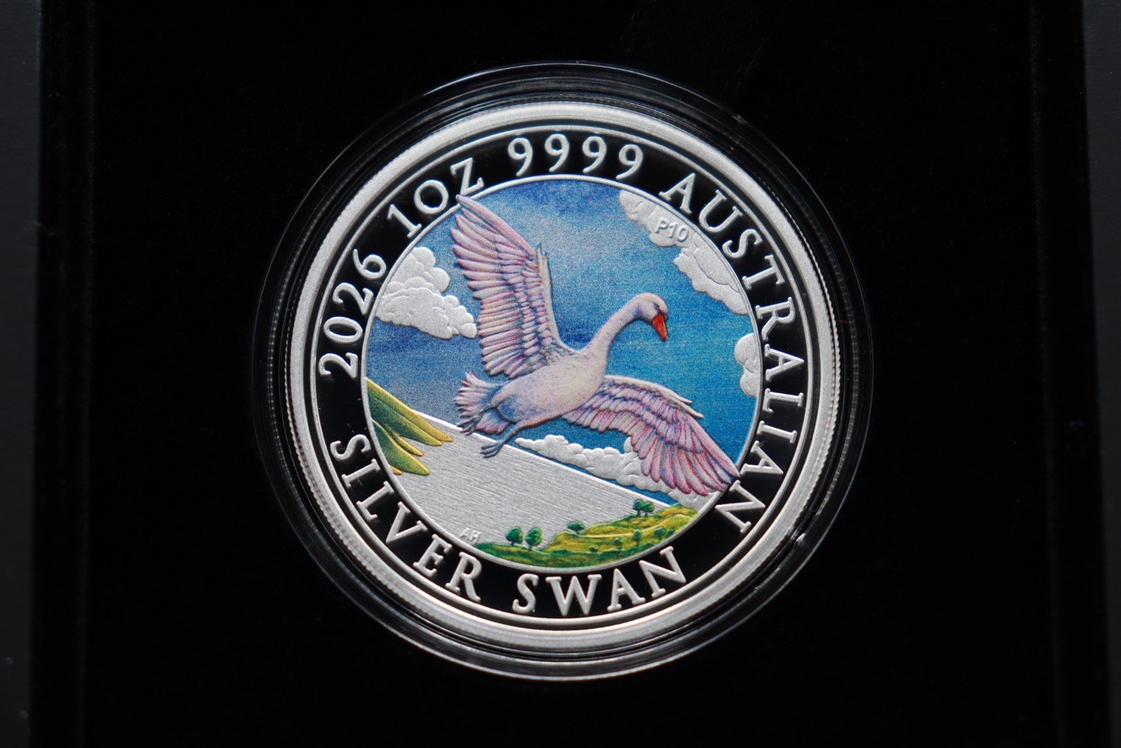 2026 Australia SWAN COLORIZED 1 oz Silver Perth Mint - New With Box And ...