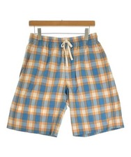 GUCCI Shorts BluexOrange Check Pattern 46 Approx. M 2200618415250