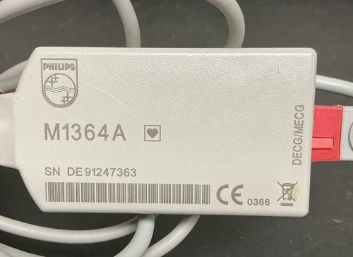 Philips M1364A Fetal Monitor DECG/MECG Cable  - Afbeelding 2 van 6