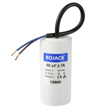 60 uF 450V AC Run Capacitor for Blower, Air Compressor AC Replacement